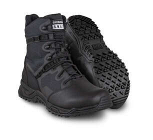 Original SWAT Alpha Fury 8" Polishable Toe Water Proof Side-Zip Boot in Black
